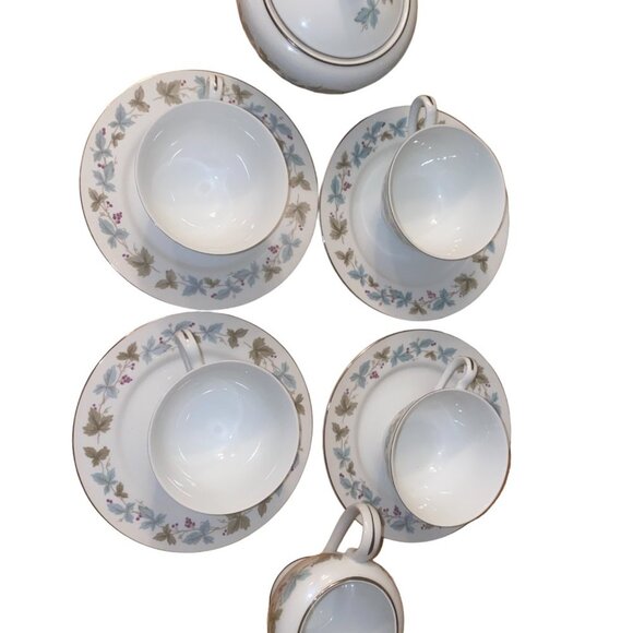 10 piece vintage fine china 4 teacups+4 saucers+1sugar bowl+creamer -Japan #6701 - Picture 7 of 16